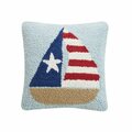 Puesta En Escena 10 x 10 in. Patriotic Boat Hook Pillow - Case of 3 PU3120584